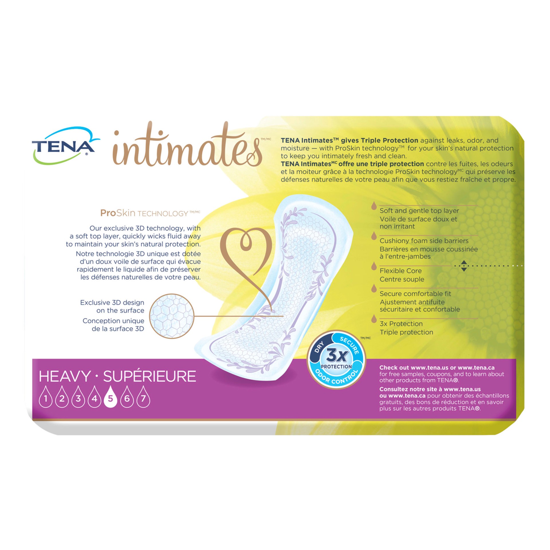 slide 2 of 4, Tena Intimates Heavy Regular Incontinence Pad for Women, 56 Count, 56 ct