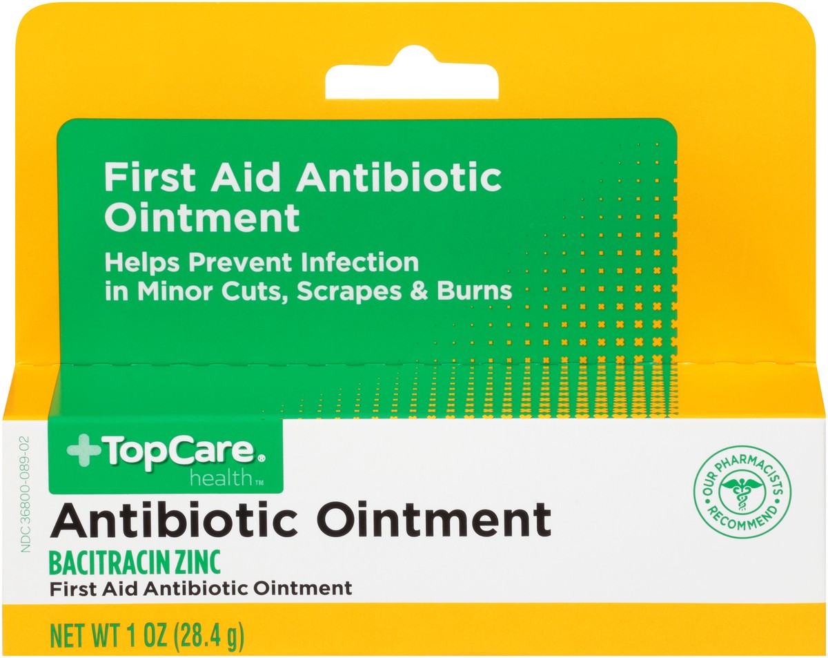 slide 1 of 11, TopCare Bacitracin Zinc Ointment 1 Oz, 1 oz