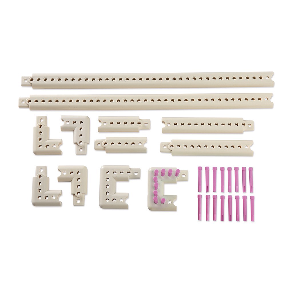 slide 3 of 6, Build-A-Loom Basic Starter Kit By Loops & Threads, 23.1 in x 3 in