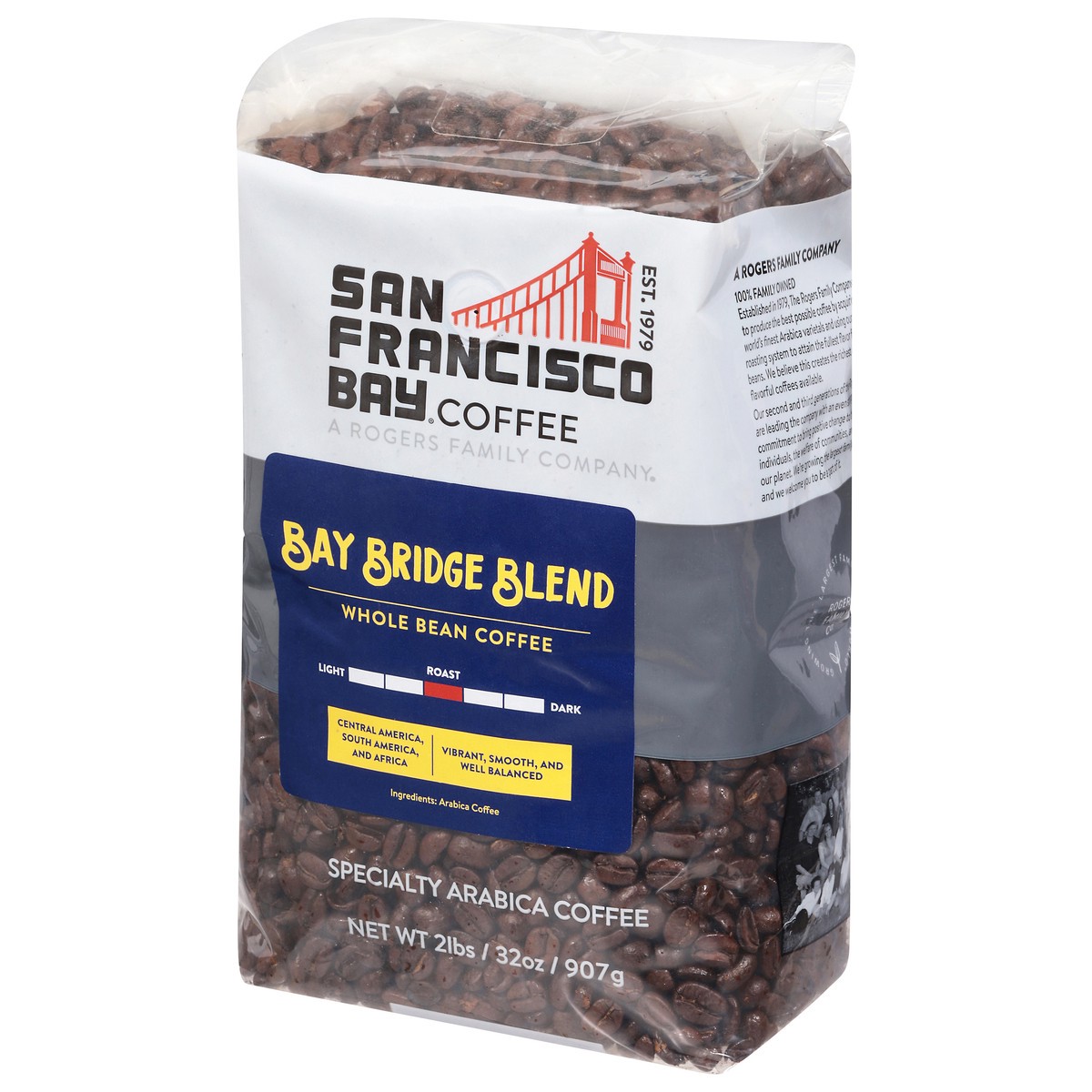 slide 4 of 14, SF Bay Coffee Whole Bean Bay Bridge Blend Coffee 32 oz, 32 oz