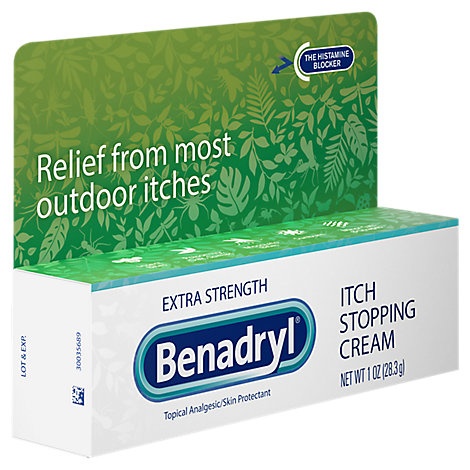 slide 1 of 1, Benadryl Itch Stopping Cream Extra Strength, 1 oz