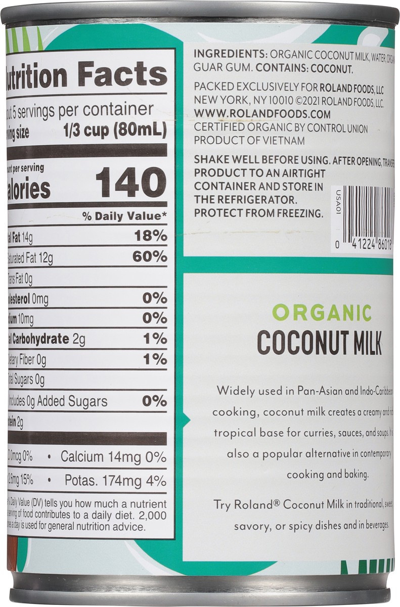 slide 3 of 14, Roland Organic Coconut Milk, 14 oz