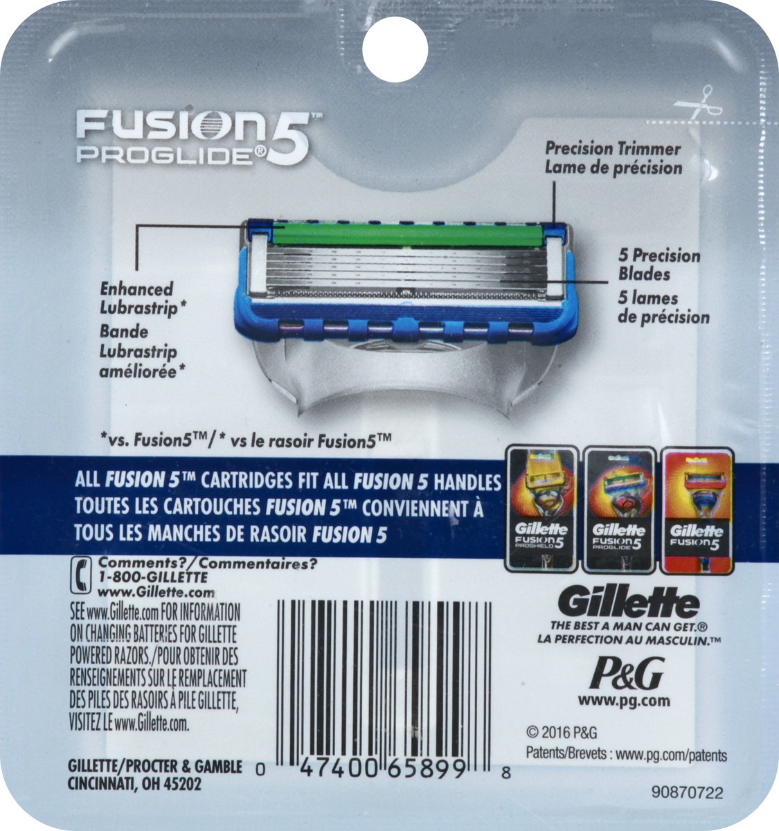 slide 4 of 11, Gillette Fusion5 ProGlide Razor Cartridges 12 ea, 12 ct