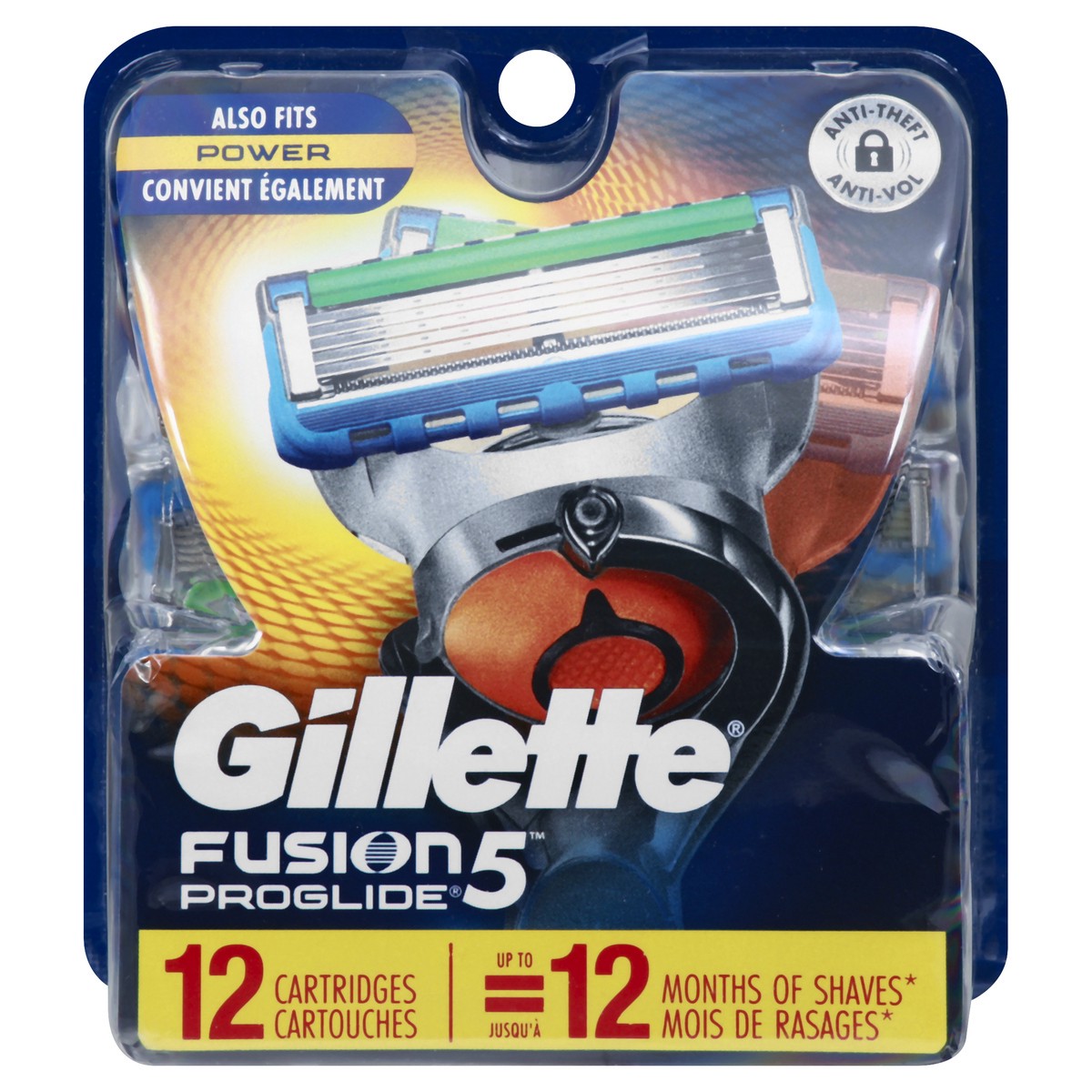 slide 3 of 11, Gillette Fusion5 ProGlide Razor Cartridges 12 ea, 12 ct