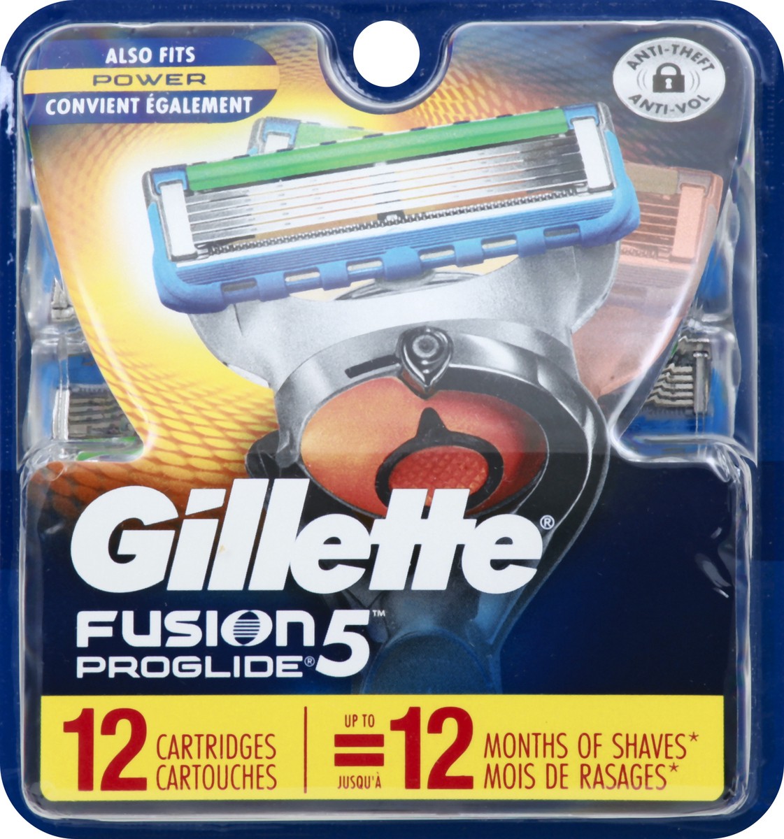 slide 1 of 11, Gillette Fusion5 ProGlide Razor Cartridges 12 ea, 12 ct