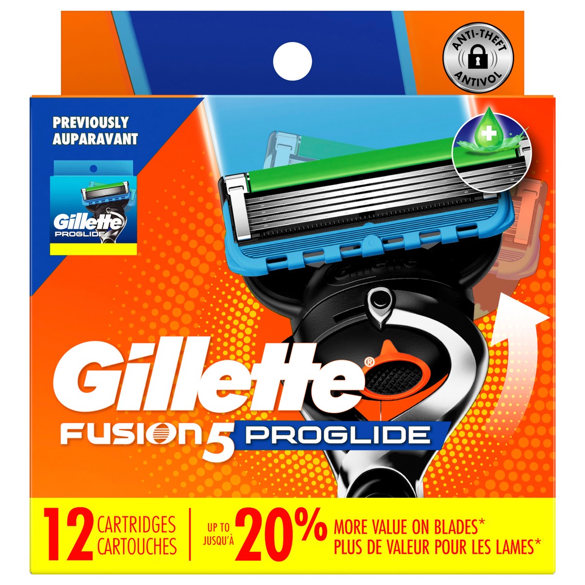slide 1 of 11, Fusion5 ProGlide Razor Refills for Men, 12 Razor Cartridges for FlexBall Razor Handle, 5-Blade Razor Blades, Precision Trimmer for Men, 12 ct