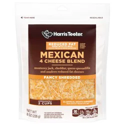 Harris Teeter Fancy Shredded Reduced Fat Mexican Cheese