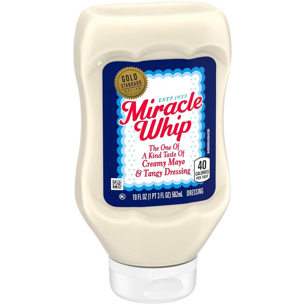 slide 5 of 7, Miracle Whip Mayo-like Dressing, 19 fl oz Bottle, 19 fl oz