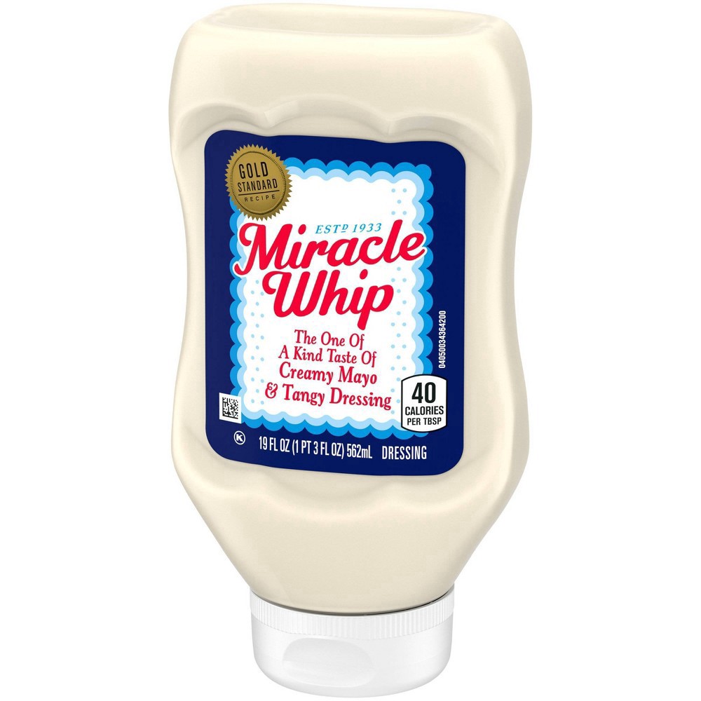 slide 3 of 7, Miracle Whip Mayo-like Dressing, 19 fl oz Bottle, 19 fl oz