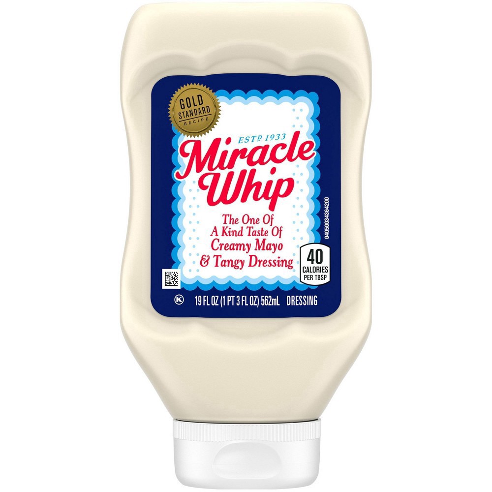 slide 7 of 7, Miracle Whip Mayo-like Dressing, 19 fl oz Bottle, 19 fl oz