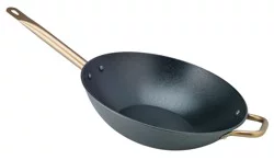 Cocinaware Black Wok With Bronze Handle