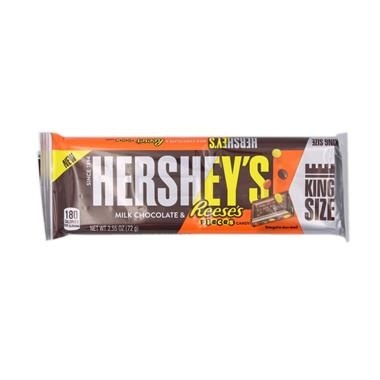 slide 1 of 1, Hershey's Milk Chocolate & Reese's Pieces King Size Bar, 2.55 oz