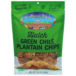 SunRidge Farms Hatch Green Chile Plantain Chips - 10.5 oz