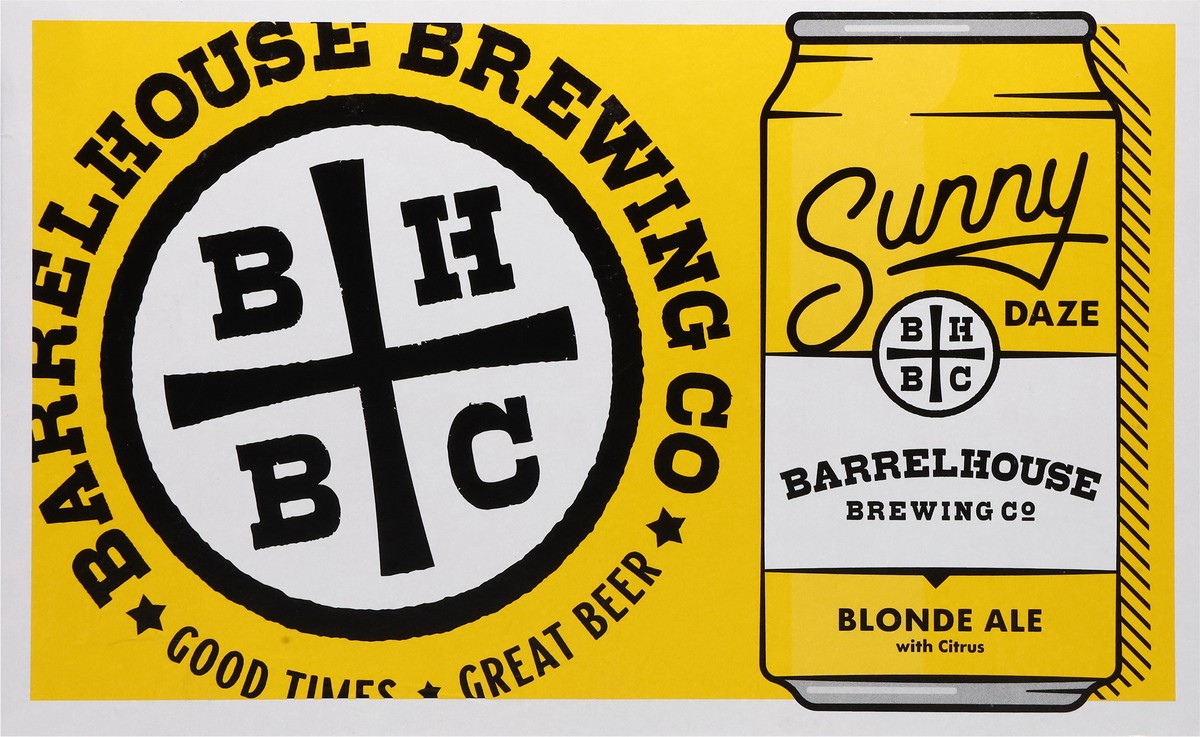 slide 8 of 11, Barrel House Brewing Co. Blonde Ale with Citrus Sunny Daze Beer 6 - 12 oz Cans, 6 ct; 12 oz