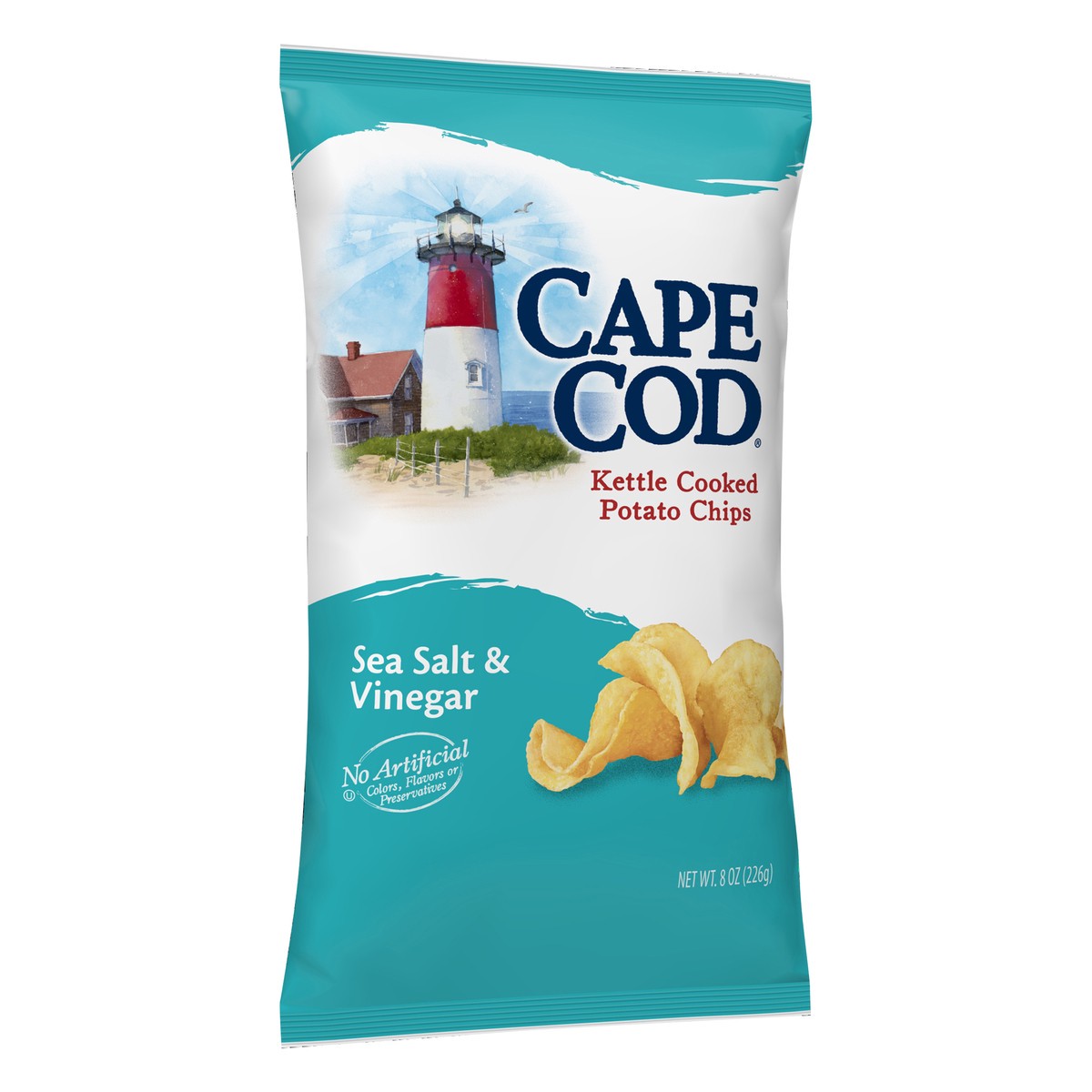slide 2 of 5, Cape Cod Kettle Cooked Potato Chips - Salt And Vinegar, 8 oz
