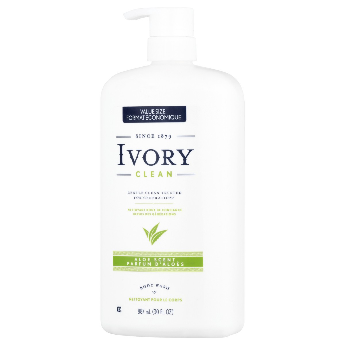 slide 3 of 9, Ivory Clean Value Size Aloe Scent Body Wash 887 ml, 887 ml