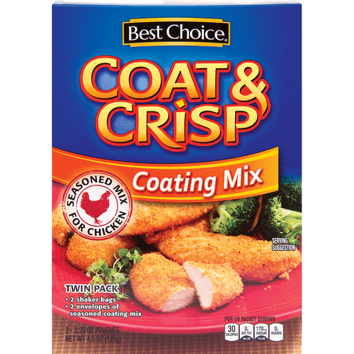 slide 1 of 1, Best Choice Coat Crisp Chicken Coating Mix, 4.5 oz