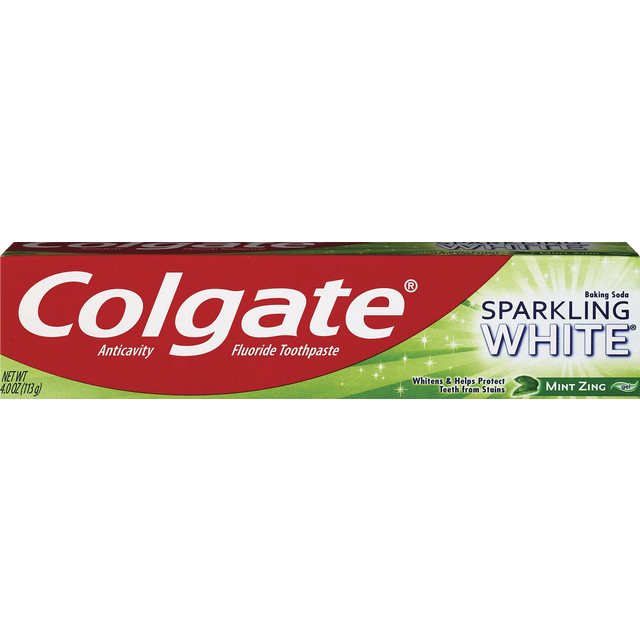 slide 1 of 1, Colgate Sparkling White Mint Zing Toothpaste, 4.6 oz