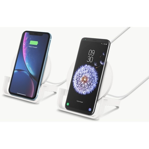 slide 8 of 10, Belkin 10W Wireless Charging Stand White, 1 ct