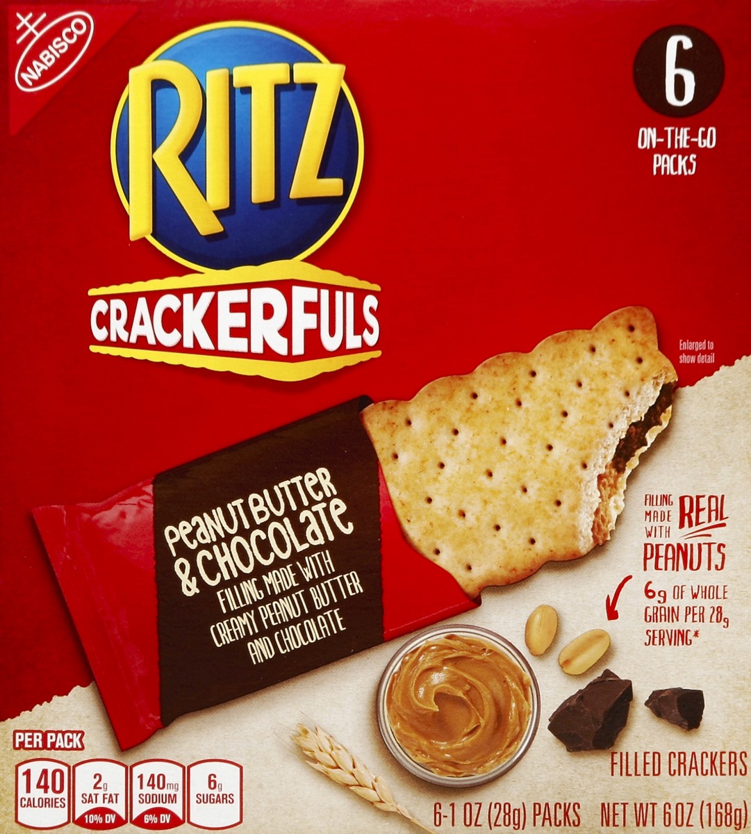 slide 4 of 5, Ritz Filled Crackers 6 ea, 6 ct