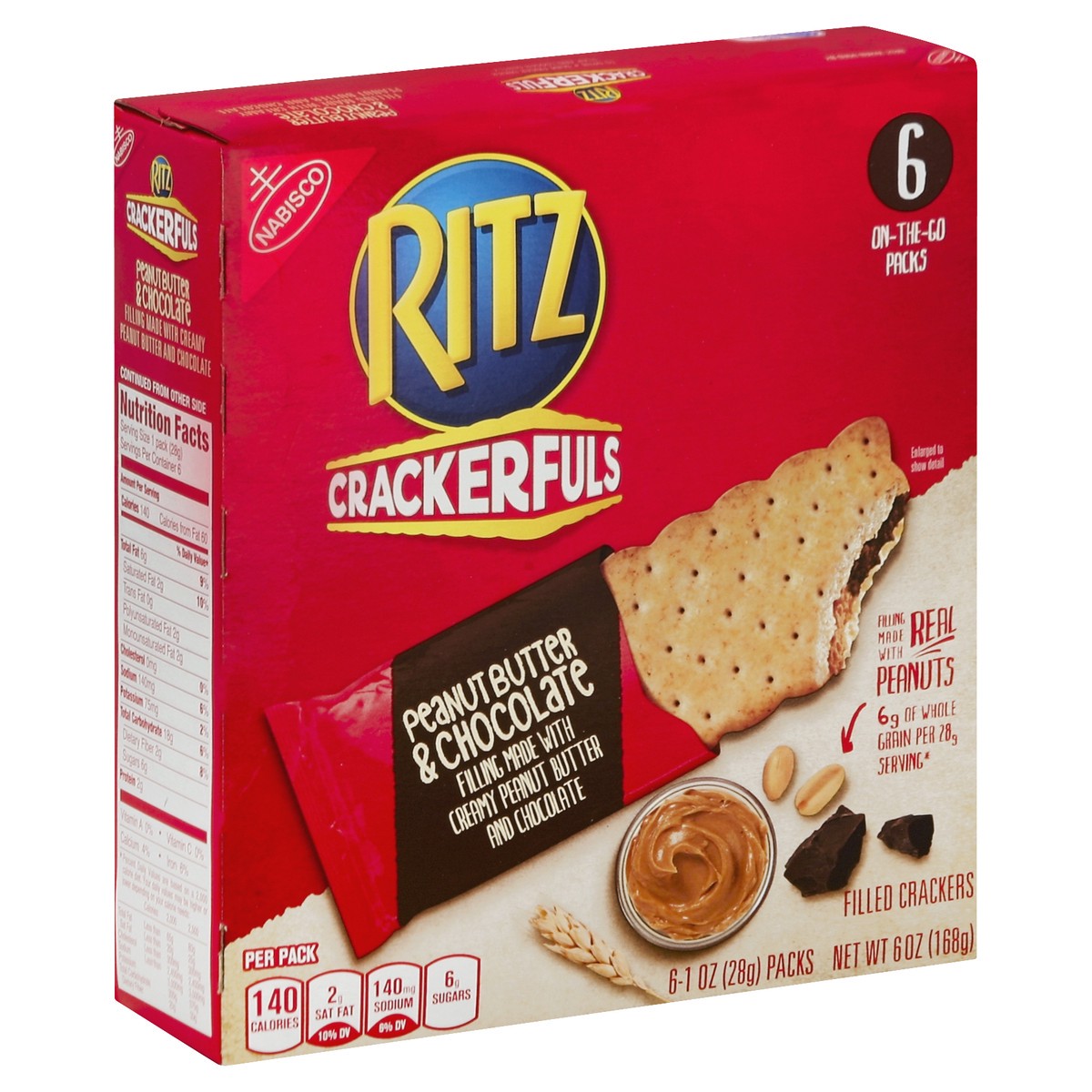 slide 5 of 5, Ritz Filled Crackers 6 ea, 6 ct