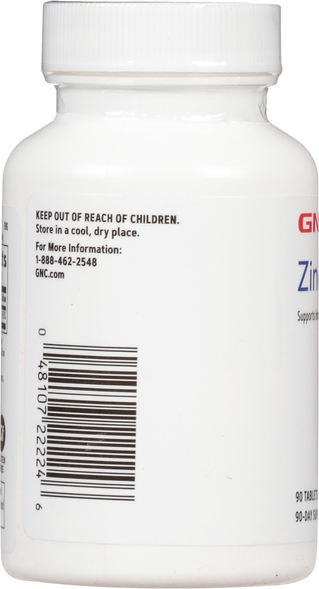 slide 2 of 13, GNC Zinc Tablets 50mg, 90 ct