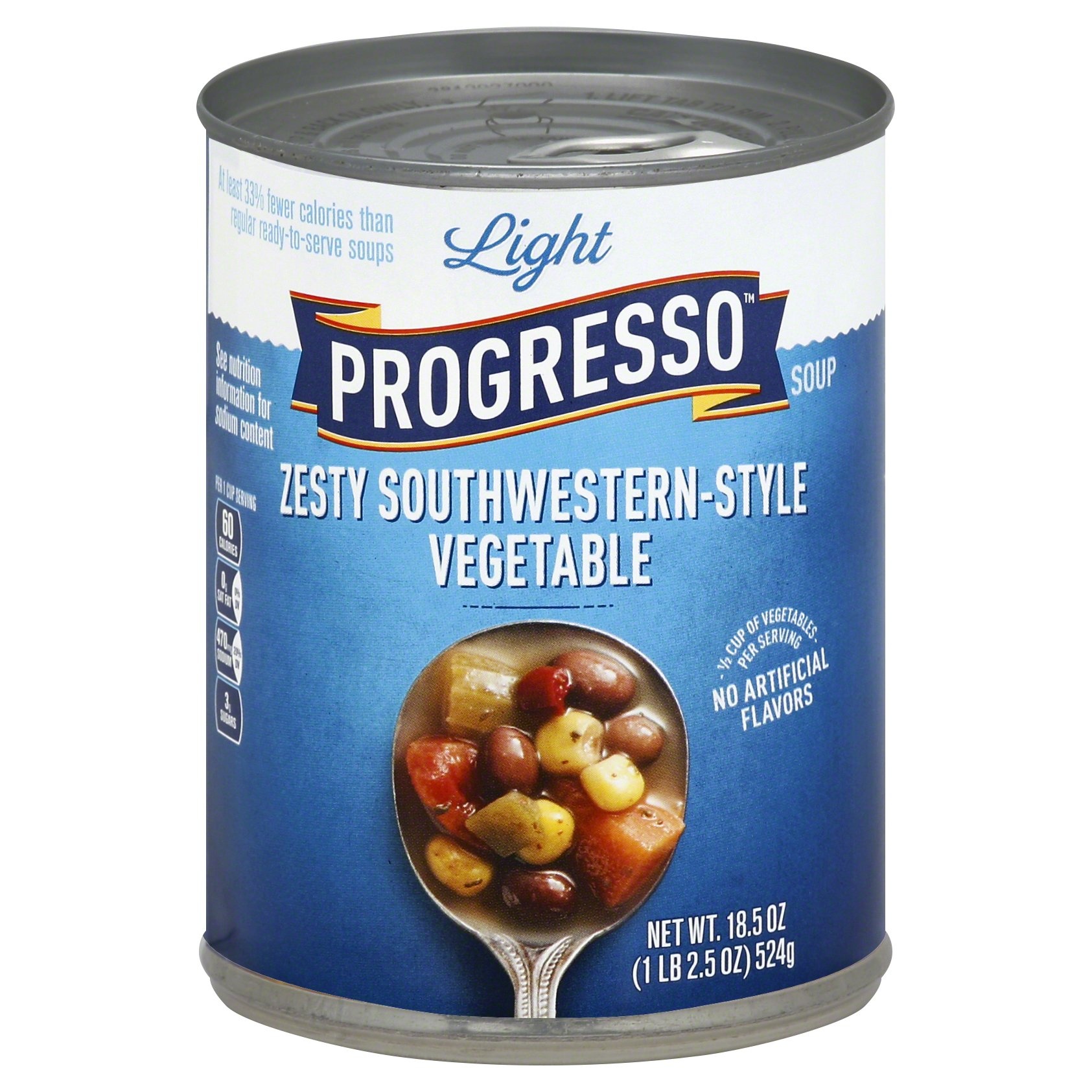 slide 1 of 5, Progresso Light Southwestern-Style Vegetable Soup, 18.5 oz