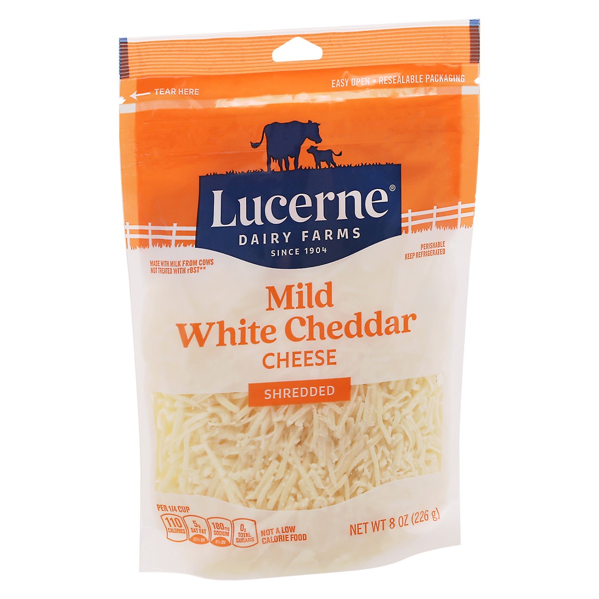 slide 2 of 9, Lucerne Dairy Farms Lucerne Ches Cheddar White Mild Shred - 8 OZ, 8 oz