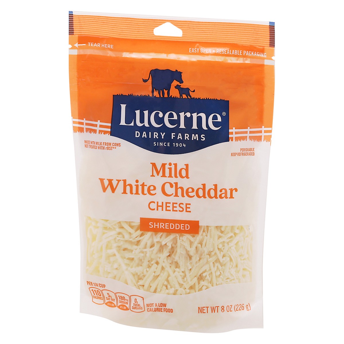 slide 3 of 9, Lucerne Dairy Farms Lucerne Ches Cheddar White Mild Shred - 8 OZ, 8 oz