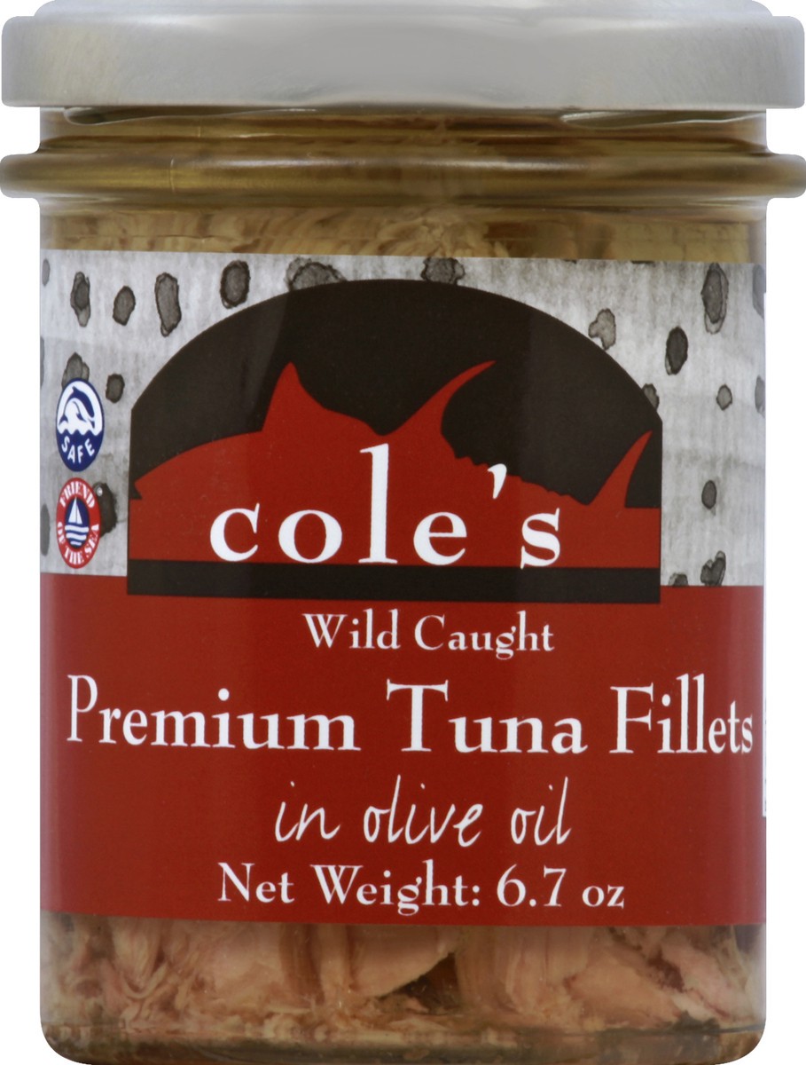 slide 1 of 8, Cole's Tuna Fillets 6.7 oz, 6.7 oz