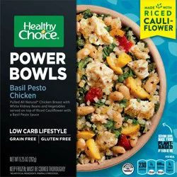 Healthy Choice Protein Bowls Basil Pesto Chicken, High-Protein Frozen Meal, 9.25-oz. Bowl