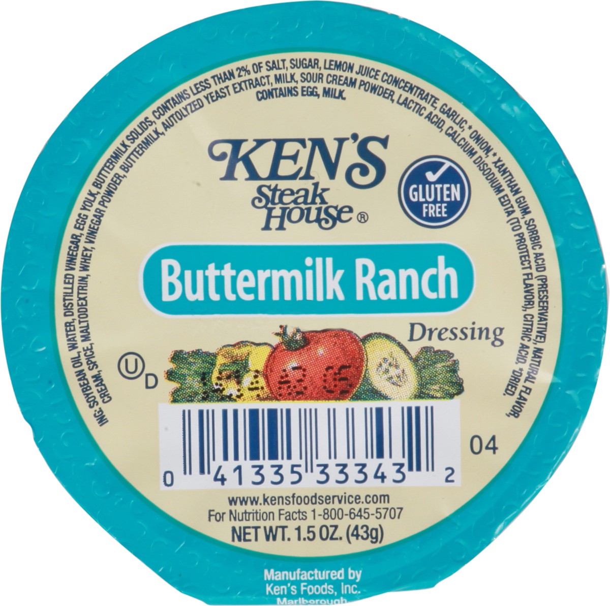 slide 9 of 11, Ken's Steak House Kens Ranch Dressing Cup - 1.5 oz, 1.5 oz