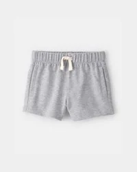 Baby Boy French Terry Shorts - Grey 9m