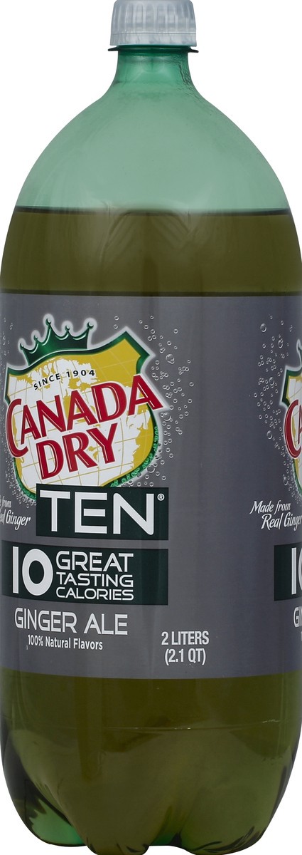 slide 3 of 4, Canada Dry TEN Ginger Ale, 2 liter