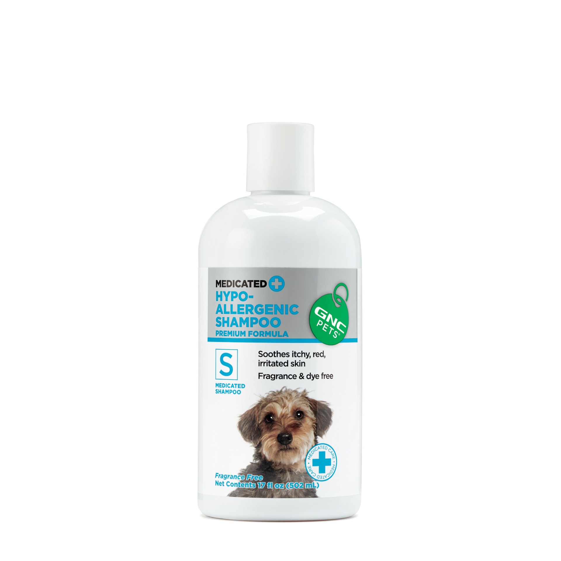 slide 1 of 1, GNC Pets Medicated Hypoallergenic Shampoo - Fragrance Free, 17 oz