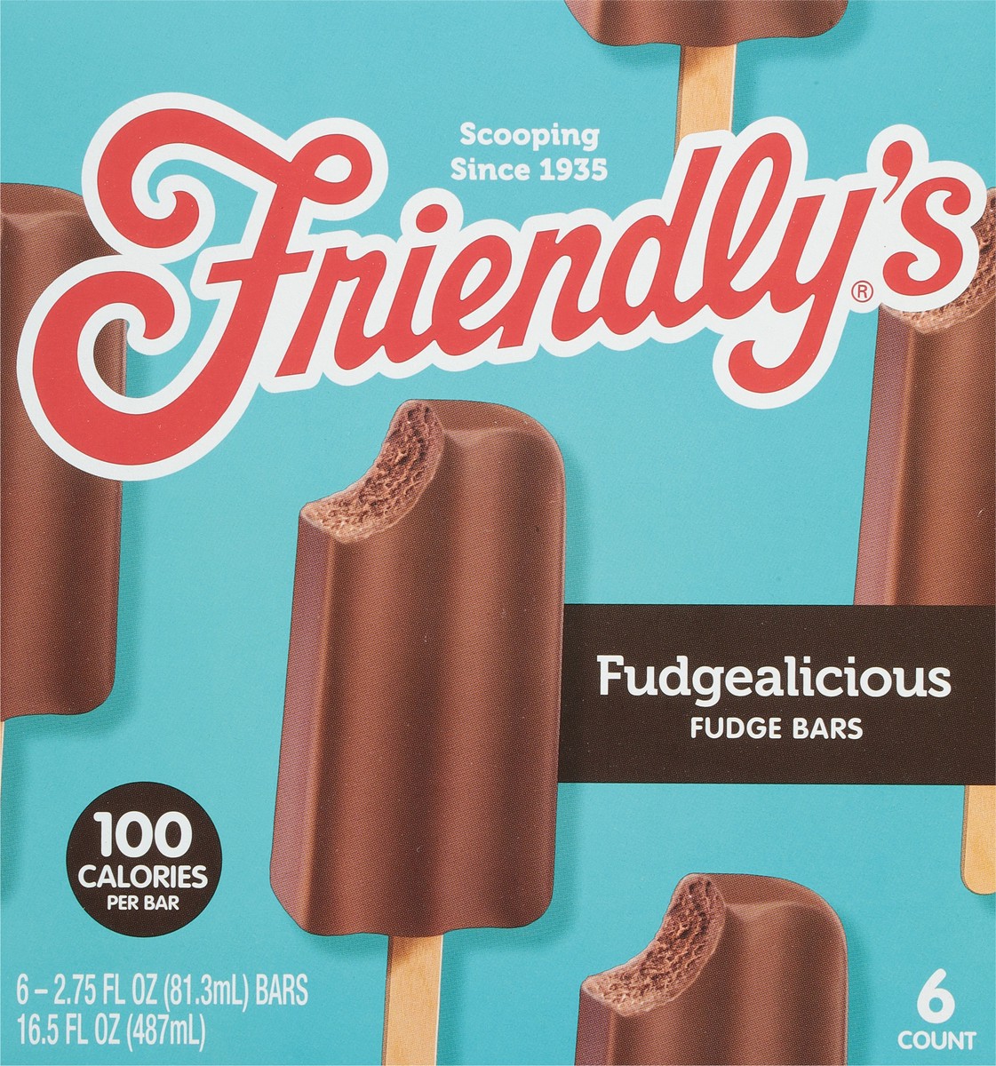 slide 8 of 9, Friendly's Fudge-a-licious Fudge Bar, 6 ct; 2.75 fl oz