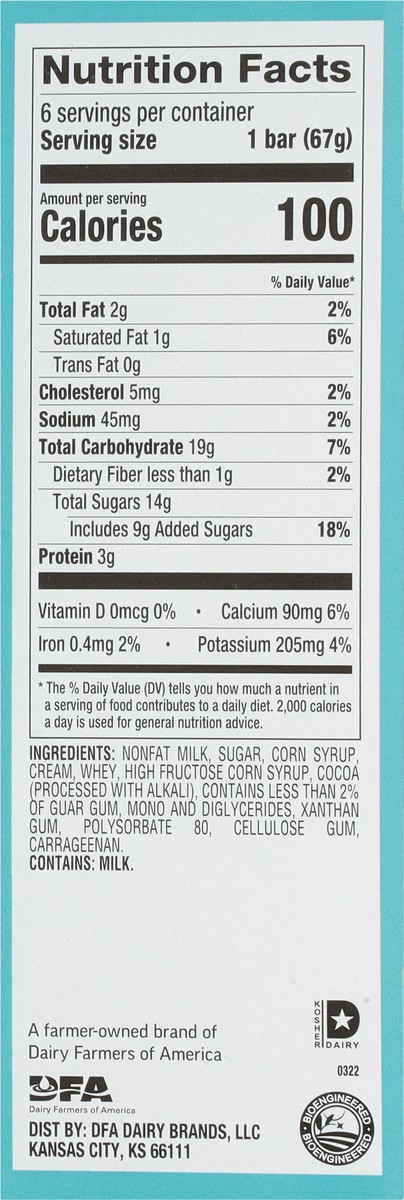 slide 9 of 9, Friendly's Fudge-a-licious Fudge Bar, 6 ct; 2.75 fl oz