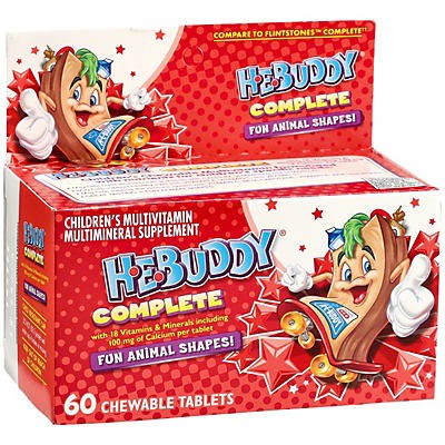 slide 1 of 1, H-E-B Complete Kids Multivitamin Chewable Tablet, 60 ct