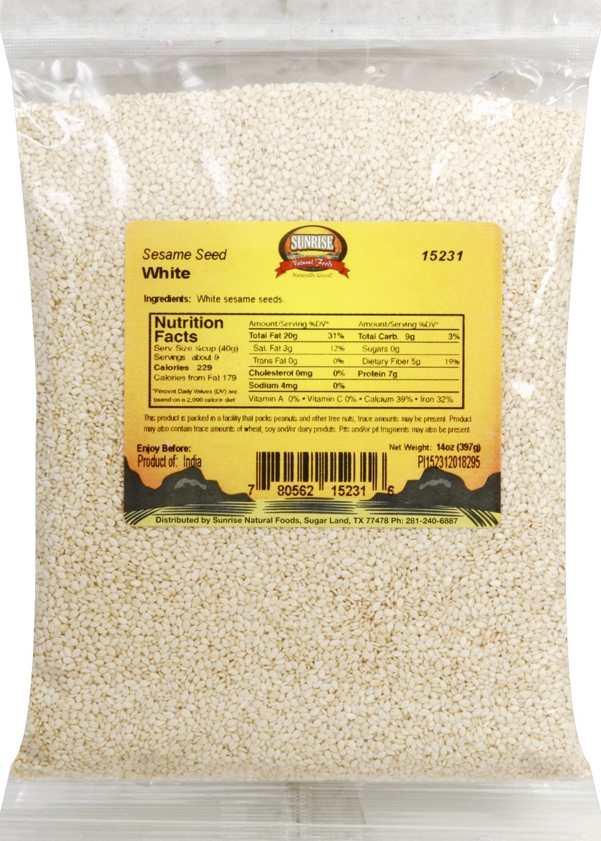 slide 5 of 5, Sunrise Natural Foods Sesame Seed 14 oz, 14 oz