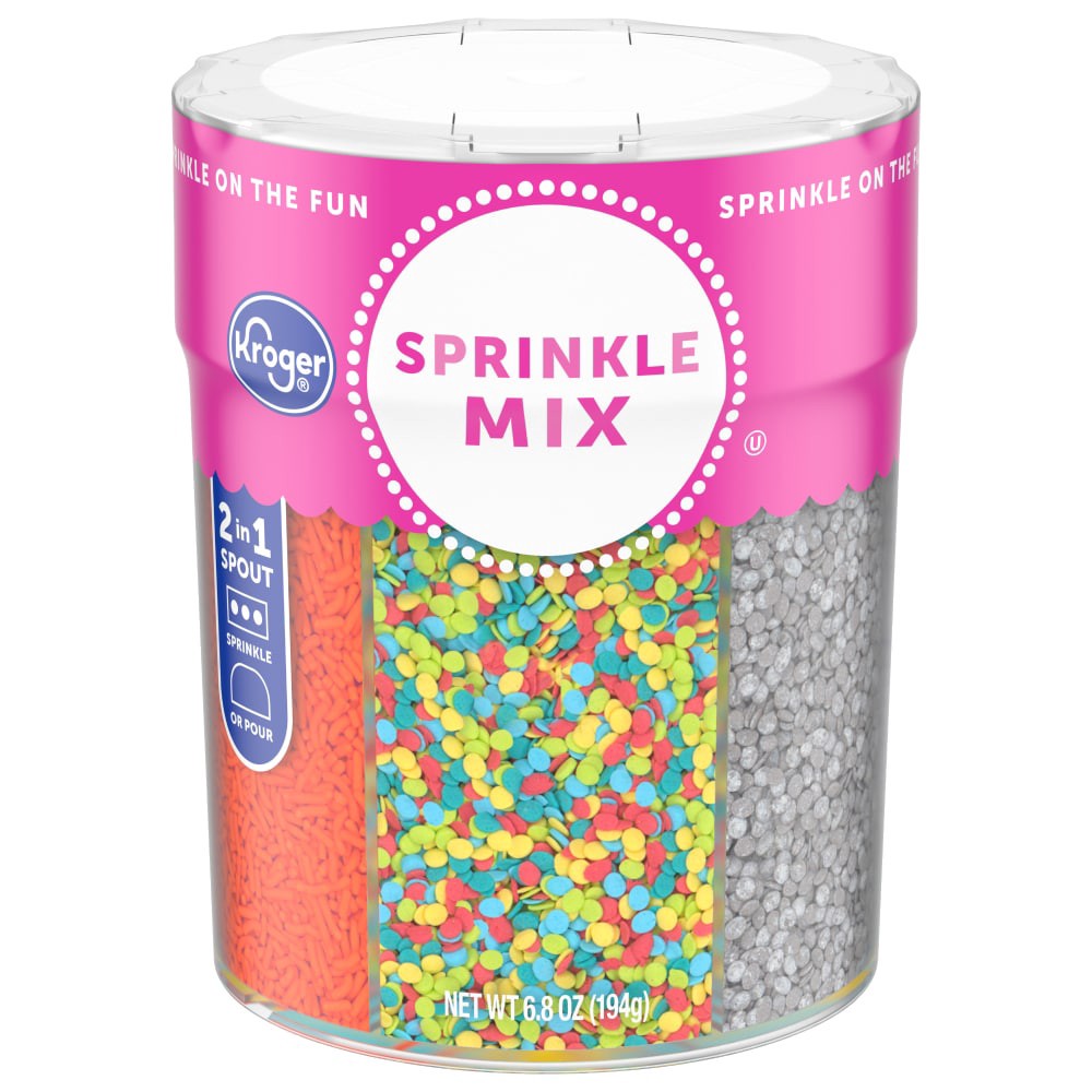 slide 1 of 5, Kroger Sprinkle Mix, 6.8 oz