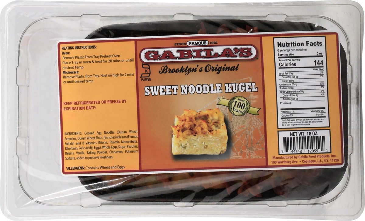 slide 1 of 9, Gabila's Noodle Kugel 18 oz, 18 oz