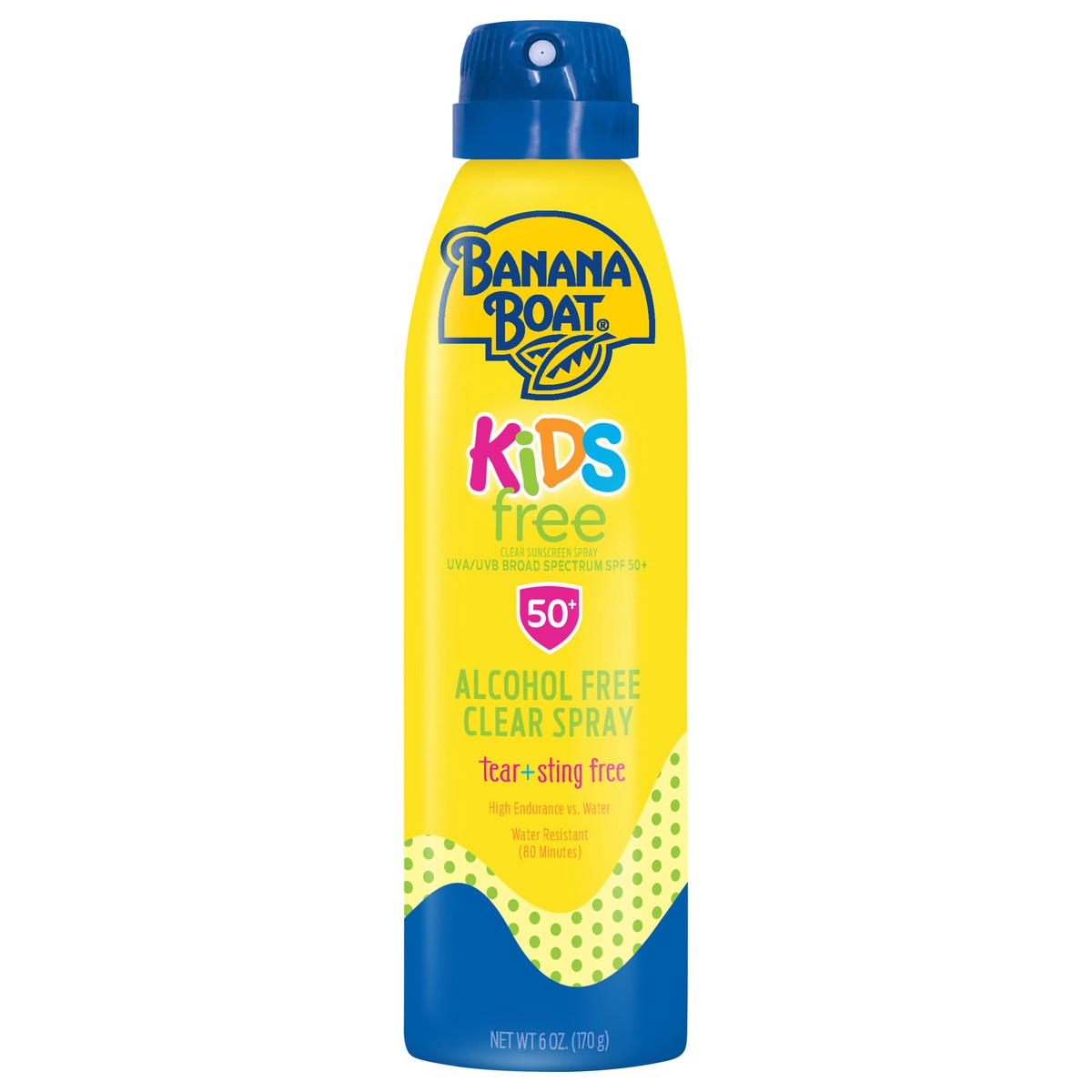 slide 1 of 29, Banana Boat Kids Alcohol-Free Tear-Free Sting-Free Clear Spray Sunscreen Broad Spectrum SPF 50 - 6 Ounces, 6 oz