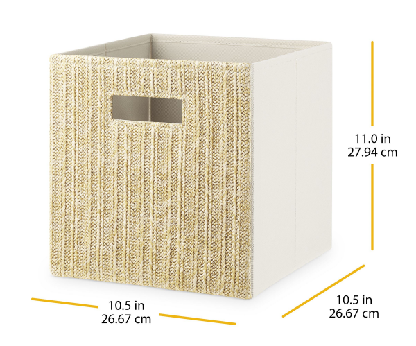 slide 3 of 9, Whitmor Fabric Storage Cube 1 Each, 1 ct