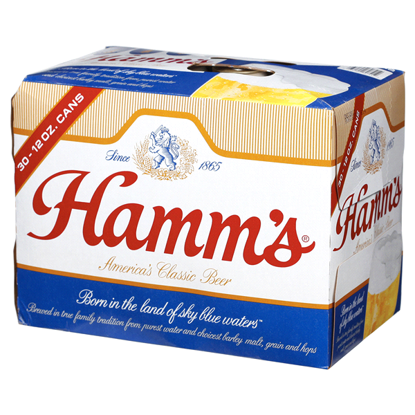 slide 12 of 21, Hamm's American-Style Lager Light Beer, 30 Pack, 12 fl oz Cans, 4.7% ABV, 1 ct