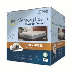 Serta 3 inch Coppergel Mattress Topper - King