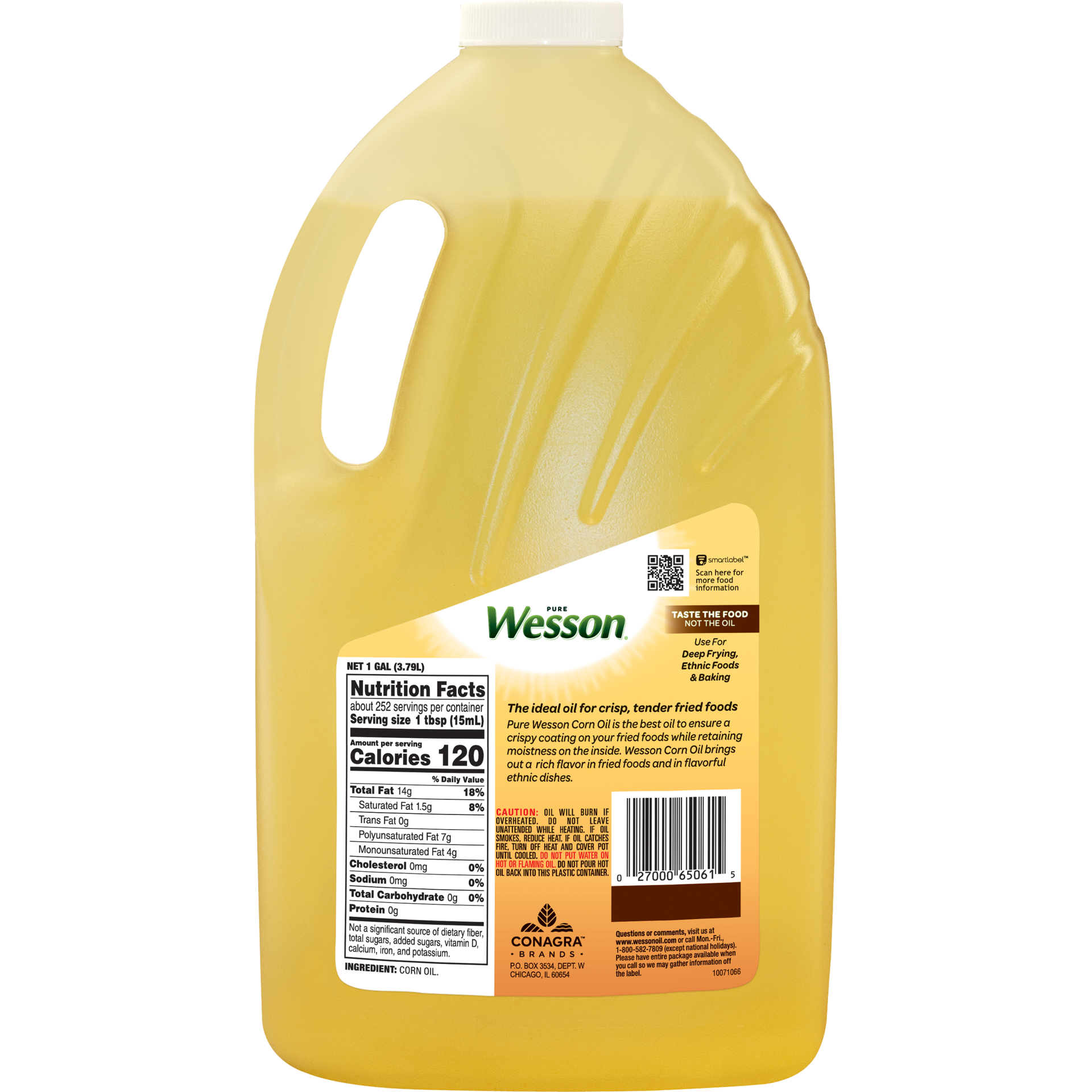 slide 2 of 2, Wesson Corn Oil 1 gal, 1 gal