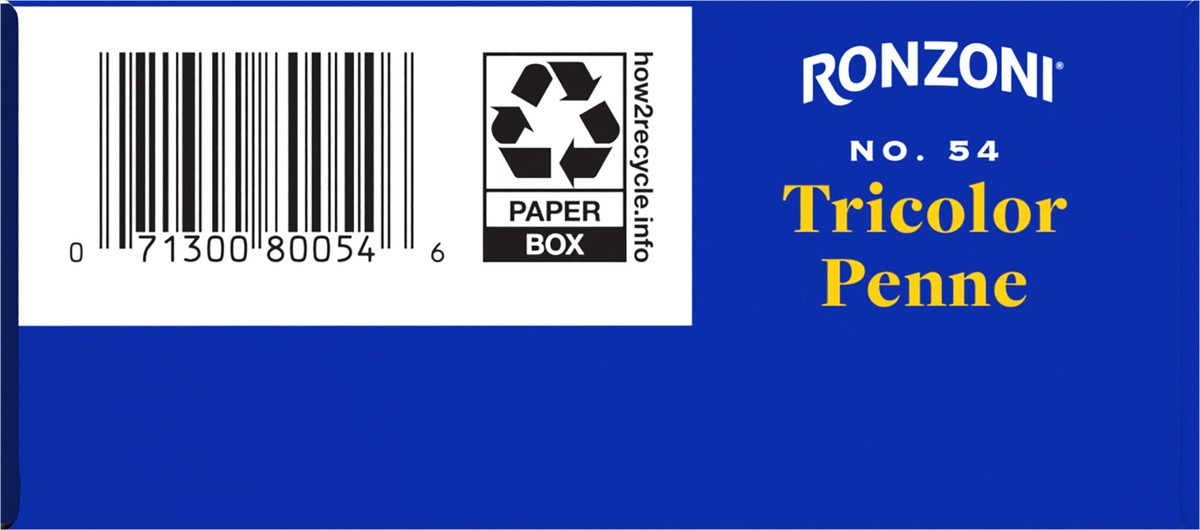 slide 8 of 9, Ronzoni Tricolor Penne, 12 oz