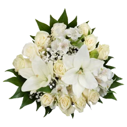 Bloom Haus 12 Plus Rose Bouquet - White