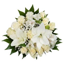 Bloom Haus 12 Plus Rose Bouquet - White