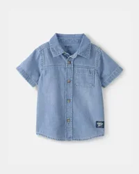 Oshkosh Baby Boy Denim Button-Down Shirt - Blue, 12M